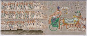 Ancient Egyptian Coloured Bas Reliefs, 1822 by Antoine Phelippeaux