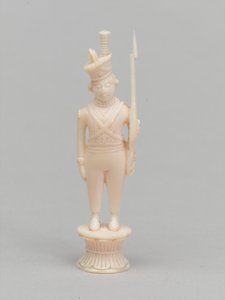 White Pawn, Chess Piece, India, Circa 1820 by Antoine Verard