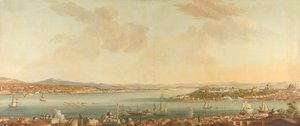 View of Constantinople and the Seraglio by Antoine van der Steen