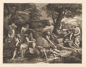 Romulus and Remus Found by Shepherds