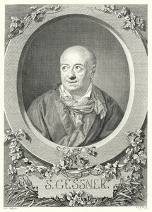 Salomon Gessner, Swiss painter and poet by Anton (after) Graff