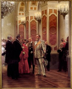 The Kronprinz William of Prussia at the Court Ball by Anton Alexander von Werner