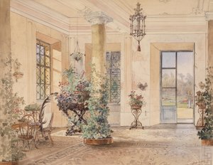 Sala Terrena in a Small Palace by Anton Altmann