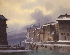 Winter Landscape by Anton Doll