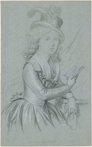 Portrait of the Actress Marie Magdalene Charlotte Ackermann (1757-1775) by Anton Graff