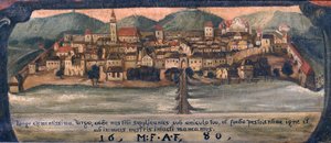 Maribor Around 1861 by Anton Gvajc