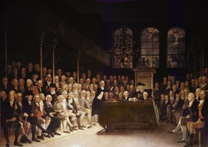 William Pitt Addressing the House of Commons on the French Declaration of Wars 1793