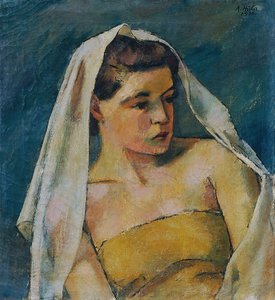 Young Woman with Veil