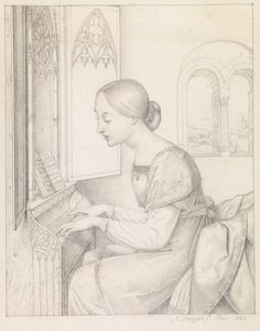 Saint Cecilia by Anton Josef Dräger