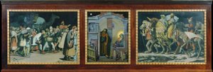 Christmas Triptych by Anton Josef von Kenner