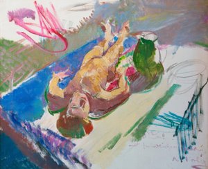Reclining Nude with Jug