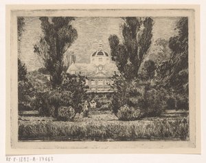 Backside of Huis ten Bosch Palace in The Hague by Anton L. Koster