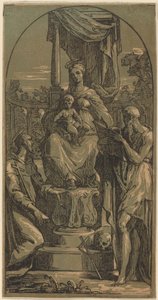 Madonna and Child Enthroned, Saint Jerome and Saint Francis