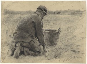 Potato Digger by Anton Mauve