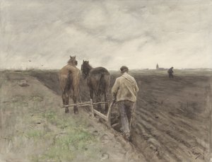 Farmer behind the Plough