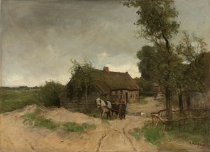 House on the Dirt Road by Anton Mauve