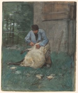 Sheep Shearer by Anton Mauve