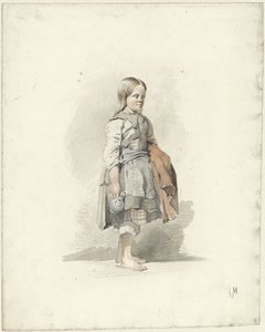 Standing Girl with Jug and Cloak under the Arm by Anton Mauve