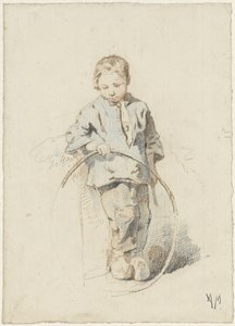 Standing Boy with a Hoop by Anton Mauve