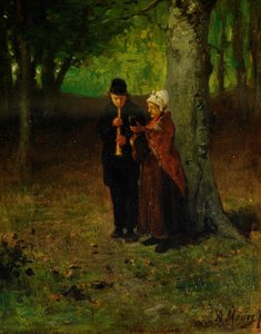 Wandering Musicians by Anton Mauve