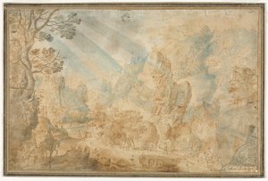 Mountain Landscape with Figures
