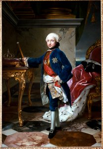 Portrait of Ferdinand I of Bourbon or Ferdinand IV, King of Naples, at the age of nine by Anton Raphael Mengs