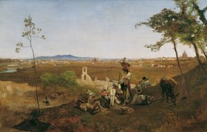 View of Rome from Monte Mario by Anton Romako