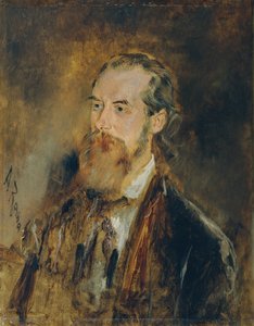 The Animal Painter Karl Reichert by Anton Romako