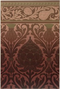 Wallpaper Design with Artichokes (detail) by Anton Seder