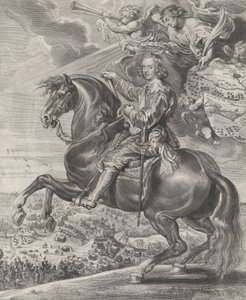 Portrait of Cardinal-Infante Ferdinand of Austria, on horseback by Anton van der Does