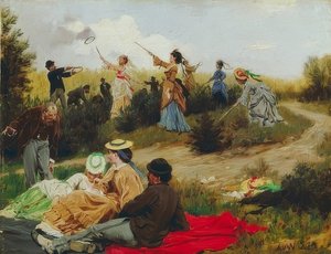 Carousel on a Sunday Outing. 1874