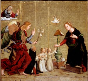 Annunciation with Cardinal Juan de Torquemada