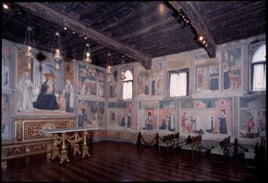 General view of the life of St. Francesca (fresco) by Antoniazzo Romano