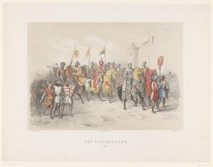 Utrecht Masquerade of 1851: Chivalry, 1217 (series title: The National History) by Antonie Johannes Groeneveldt