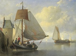 River View with a Watchtower Inspired by the Camperveer Tower in Veere