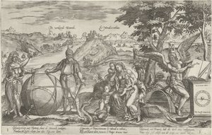 The Upside-Down World, 1579 (series title) by Antonie Wierix (II)