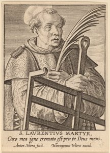 Saint Lawrence Martyr by Antonie Wierix