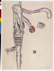 Drawing by Antonin Artaud. 1945 by Antonin Artaud