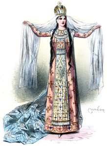 Massenet - Esclarmonde - Sibyl Sanderson, role of Esclarmonde, Prologue Scene 1 - Antonin-Marie Chatinière, 1889