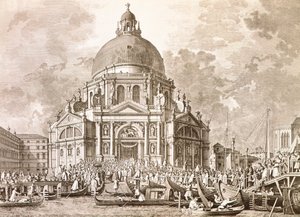 Ducal Festivities, Doge and Signoria of Venice at Annual Feast of Our Lady of Health by Antonio (after) Canaletto