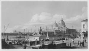 The Dogana, Venice, from the picture in the Royal Collection