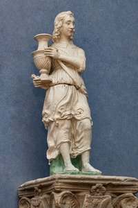 Candelabra holder angel by Antonio (manner of) Rossellino