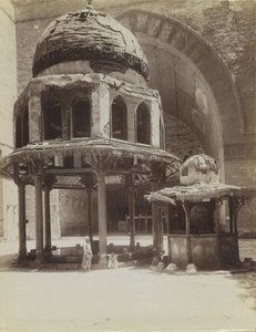 Fountain in Mosque of Sultan Hassan, Egypt by Antonio Beato