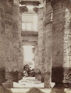 Hypostyle Hall in Temple of Karnak, view of the Hypostyle Hall