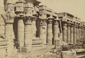 Philae: Colonnade with Chapel of Nectenebo I by Antonio Beato