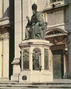 Monument to Pope Sixtus V Outside the Basilica at Loreto by Antonio Calcagni