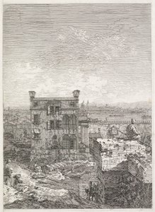 Views: A House Surrounded by Six Columns by Antonio Canaletto