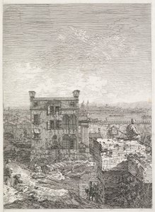Views: A House Surrounded by Six Columns, 1735-1746 by Giovanni Antonio Canal