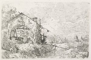 Views: A Woman Drawing Water under an Arch by Antonio Canaletto