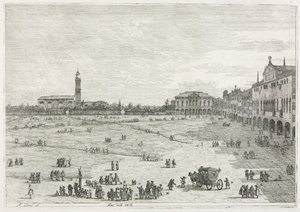 Views: Prà della Valle, Padua by Giovanni Antonio Canal